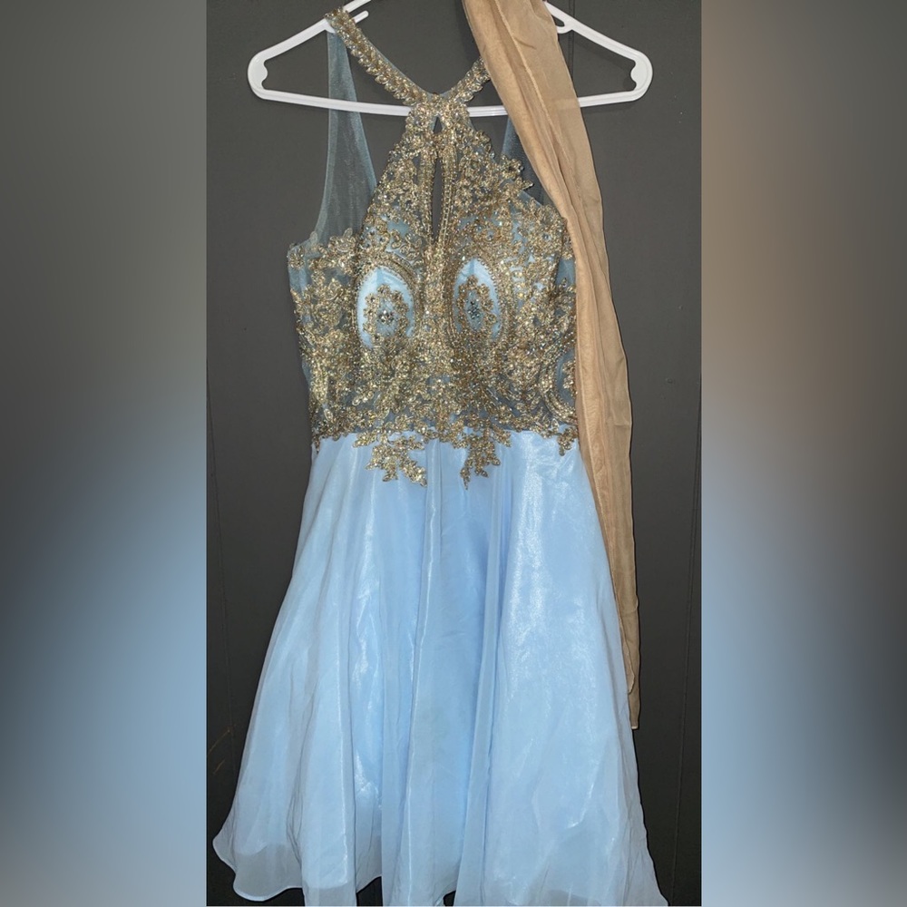 Baby blue prom dress size S